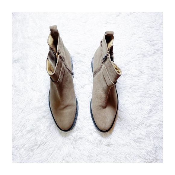 Franco Sarto Meridian Suede Brown Platform Boots SZ9 - Picture 1 of 11